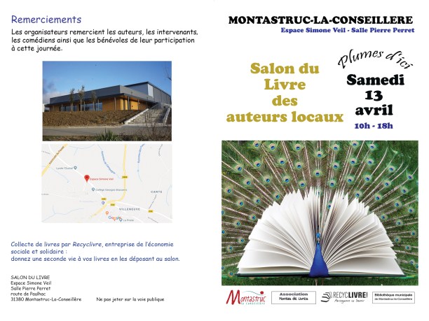 Flyer salon du livre recto